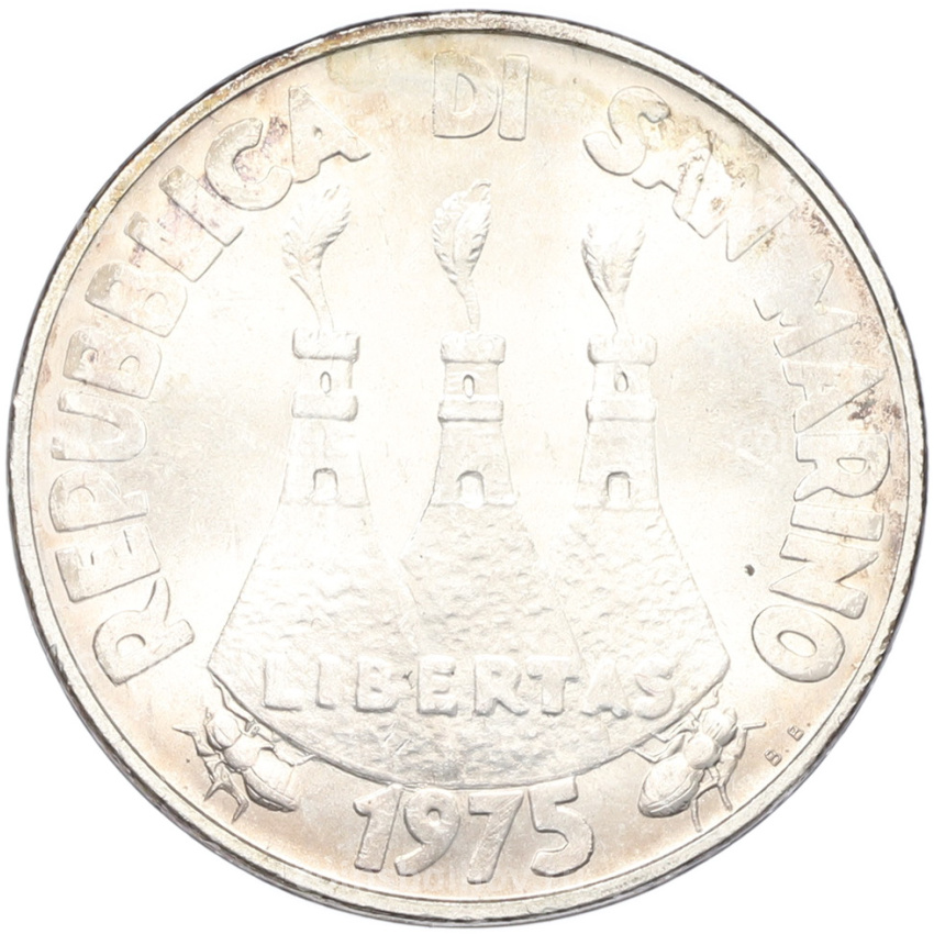 Монета 500 лир 1975 года Сан-Марино (вид 2)