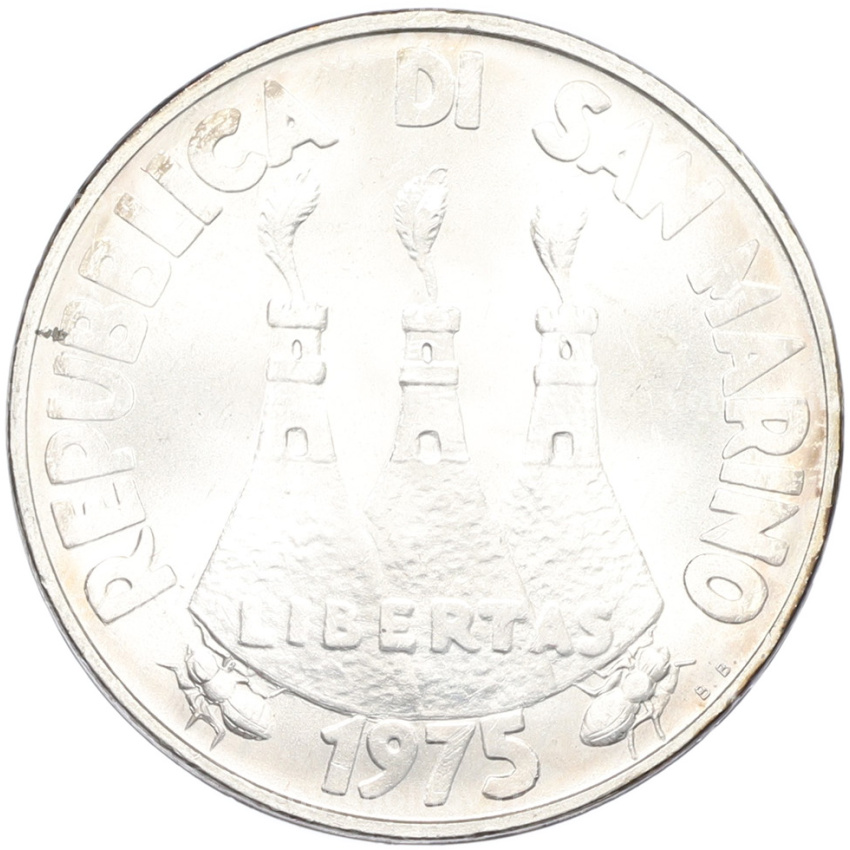 Монета 500 лир 1975 года Сан-Марино (вид 2)