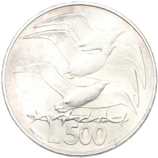 Монета 500 лир 1975 года Сан-Марино (аверс)