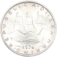 Монета 500 лир 1976 года Сан-Марино (реверс)