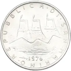 Монета 500 лир 1976 года Сан-Марино (реверс)