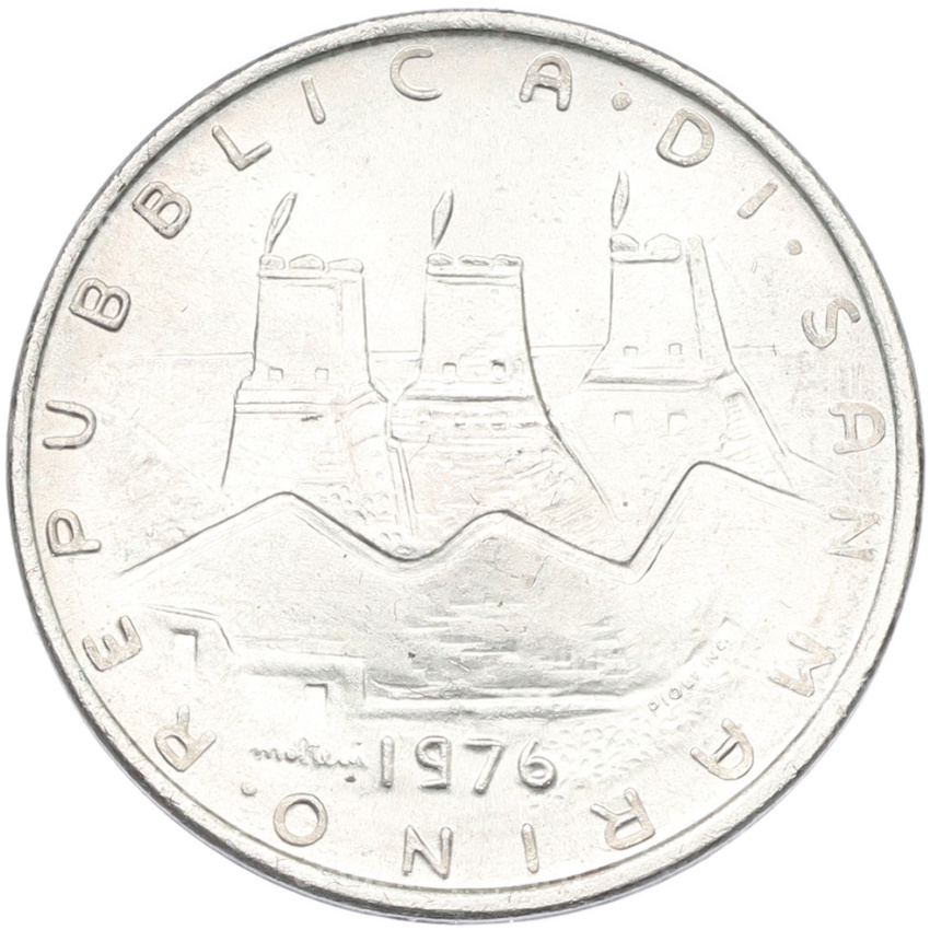 Монета 500 лир 1976 года Сан-Марино (вид 2)