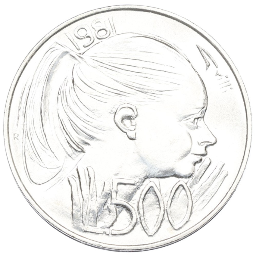 Монета 500 лир 1981 года Сан-Марино