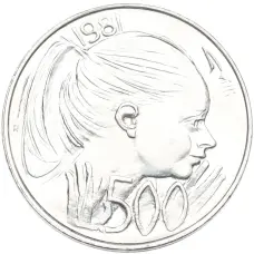 Монета 500 лир 1981 года Сан-Марино (аверс)