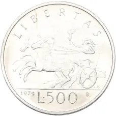Монета 500 лир 1979 года Сан-Марино (аверс)