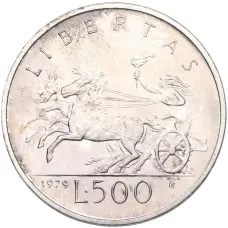 Монета 500 лир 1979 года Сан-Марино (аверс)