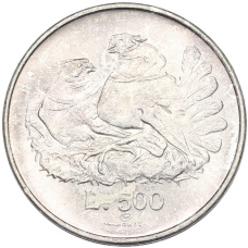 Монета 500 лир 1974 года Сан-Марино (аверс)