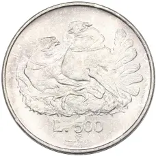 Монета 500 лир 1974 года Сан-Марино (аверс)