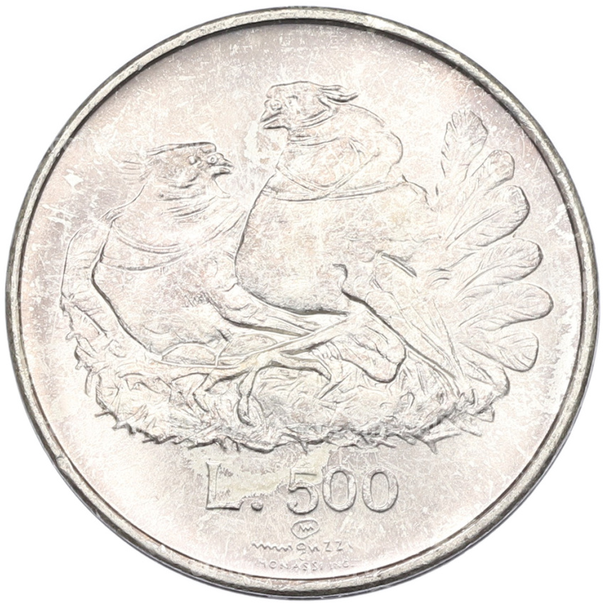 Монета 500 лир 1974 года Сан-Марино