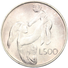 Монета 500 лир 1972 года Сан-Марино (аверс)