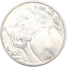 Монета 500 лир 1973 года Сан-Марино (аверс)