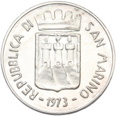 Монета 500 лир 1973 года Сан-Марино (реверс)