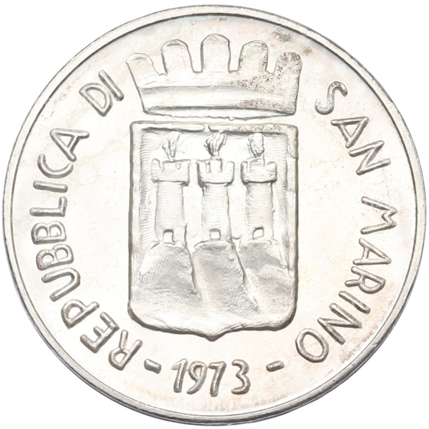 Монета 500 лир 1973 года Сан-Марино (вид 2)