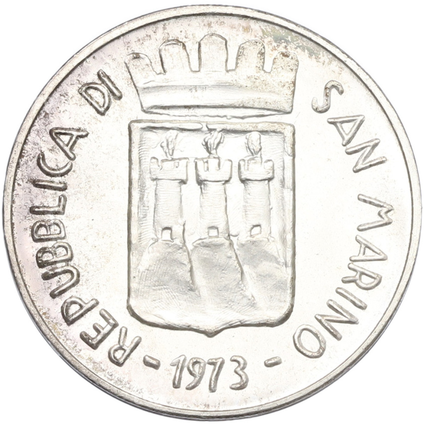 Монета 500 лир 1973 года Сан-Марино (вид 2)