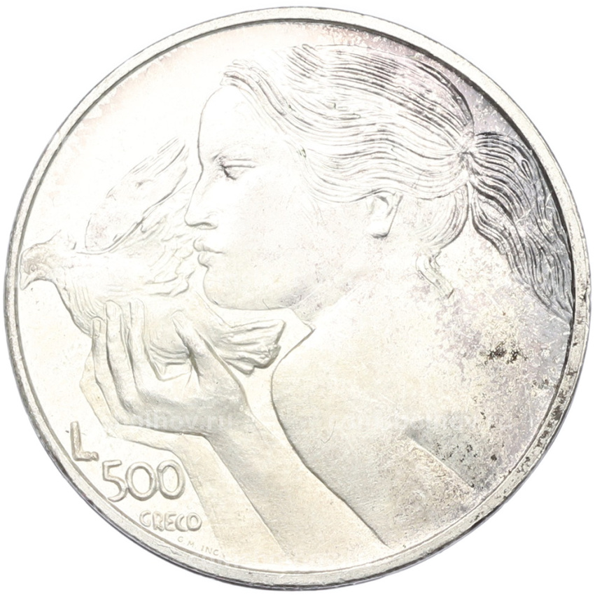 Монета 500 лир 1973 года Сан-Марино