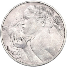 Монета 500 лир 1973 года Сан-Марино (аверс)