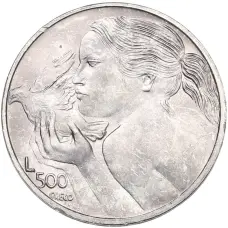 Монета 500 лир 1973 года Сан-Марино (аверс)