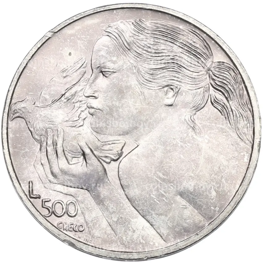 Монета 500 лир 1973 года Сан-Марино