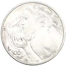 Монета 500 лир 1973 года Сан-Марино (аверс)