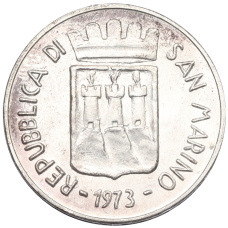 Монета 500 лир 1973 года Сан-Марино (реверс)