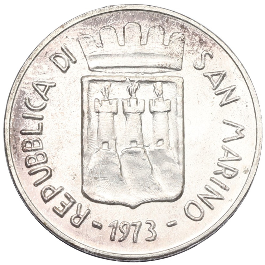 Монета 500 лир 1973 года Сан-Марино (вид 2)
