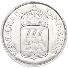 Монета 10 лир 1973 года Сан-Марино (реверс)