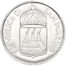 Монета 10 лир 1973 года Сан-Марино (реверс)