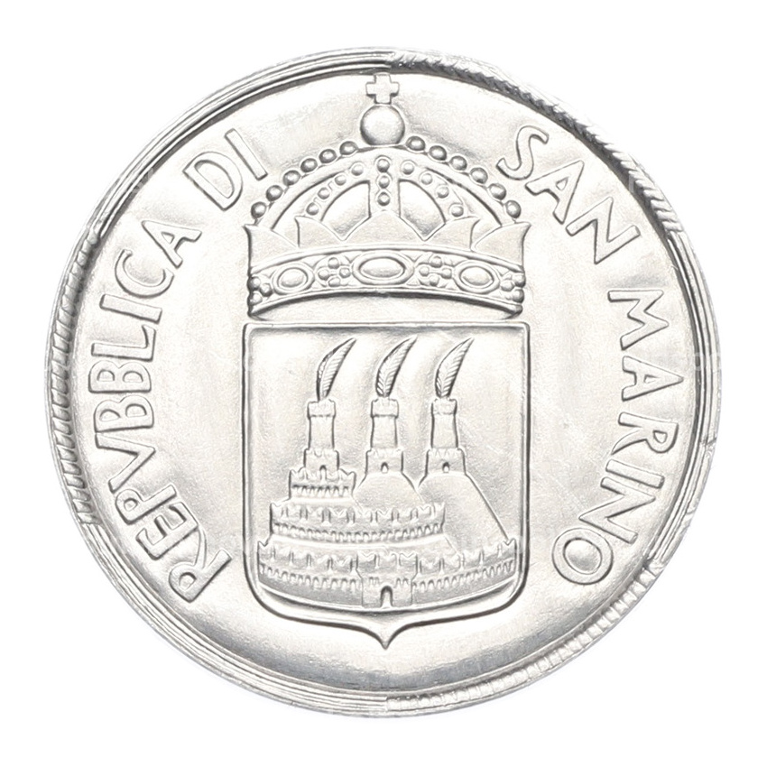Монета 10 лир 1973 года Сан-Марино (вид 2)