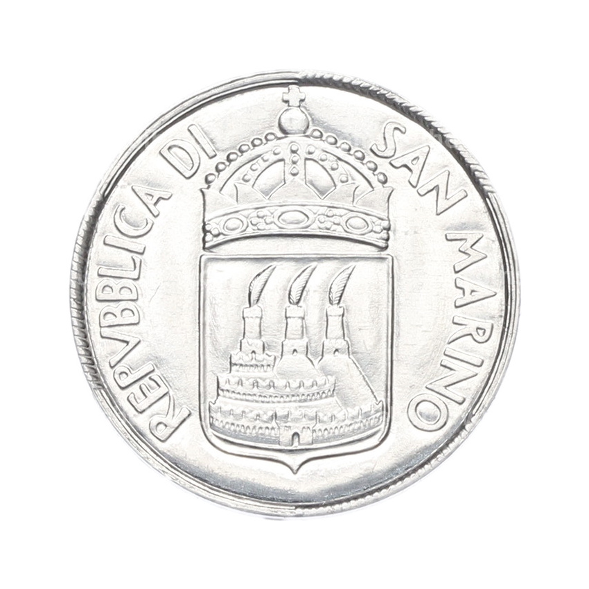 Монета 5 лир 1973 года Сан-Марино (вид 2)