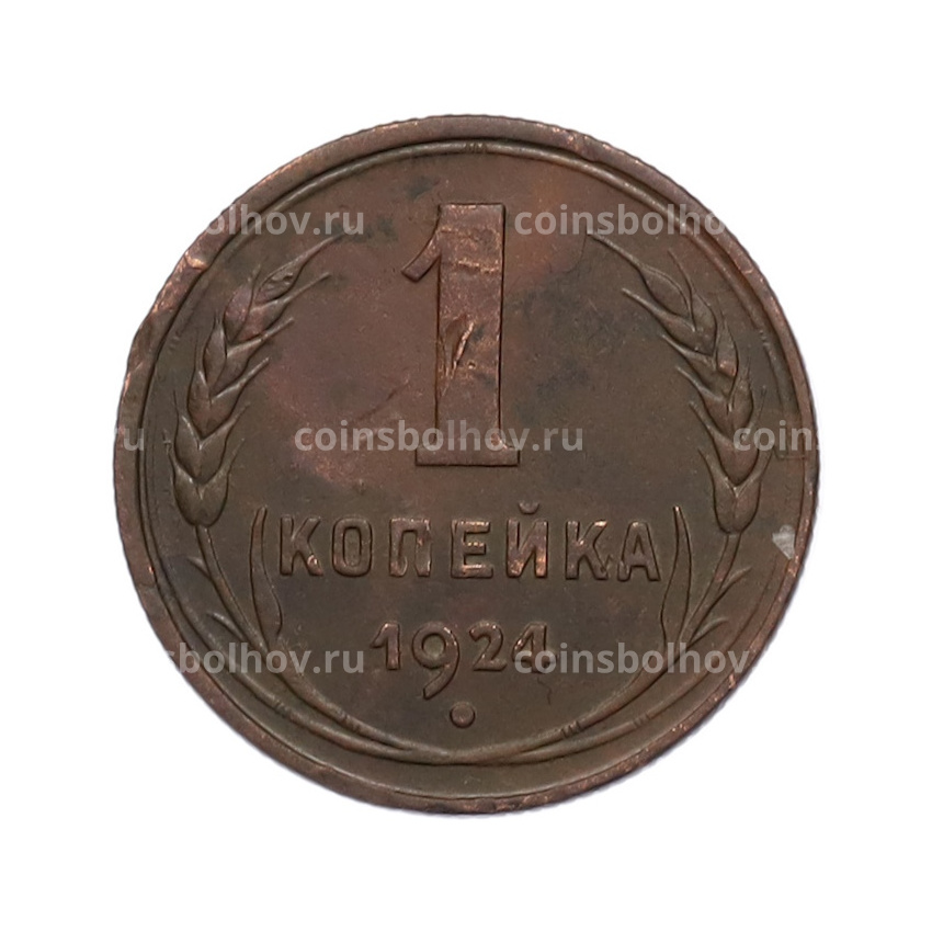Монета 1 копейка 1924 года