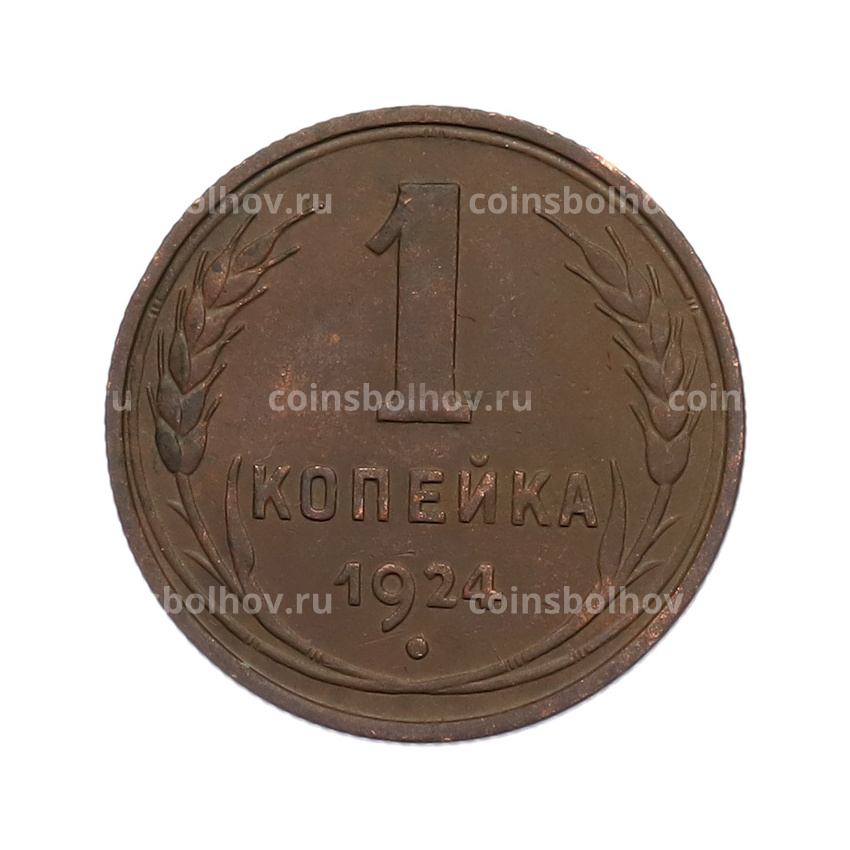 Монета 1 копейка 1924 года