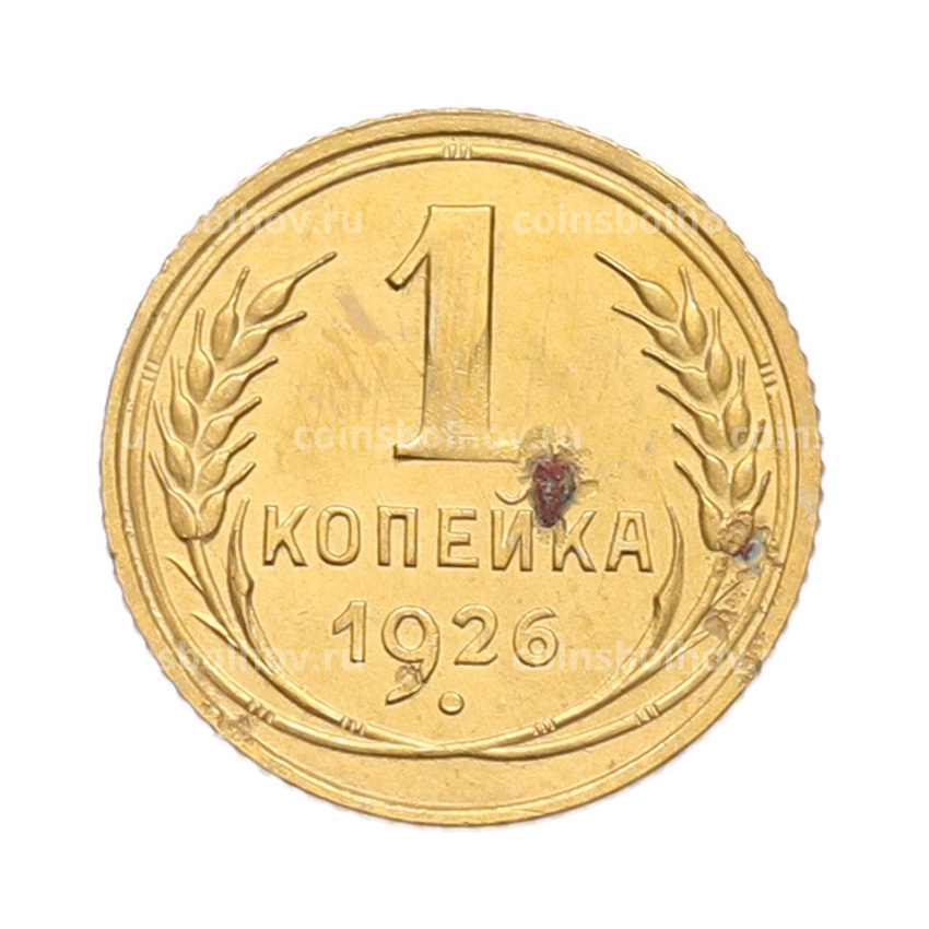 Монета 1 копейка 1926 года