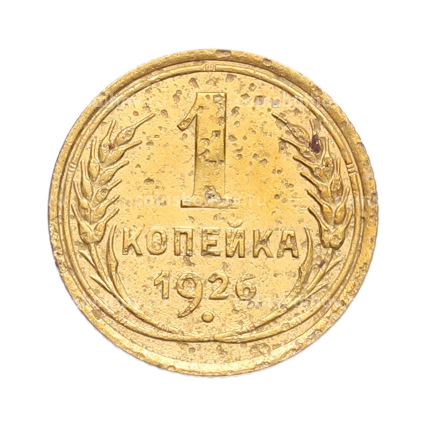 Монета 1 копейка 1926 года
