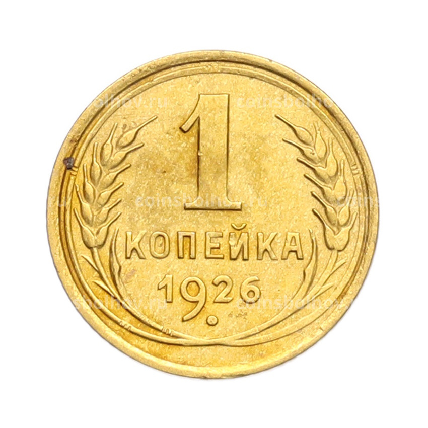Монета 1 копейка 1926 года