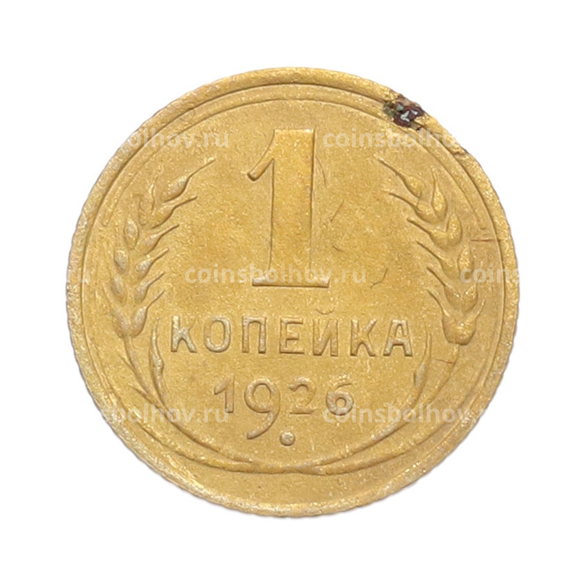 Монета 1 копейка 1926 года