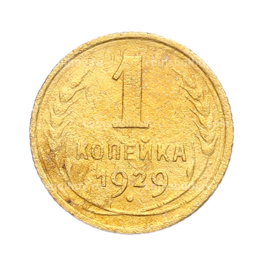 Монета 1 копейка 1929 года