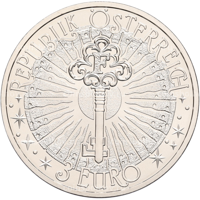 Монета 3 евро 2026 года Австрия «Фантастические мифические существа — Гиппокампус» (вид 2)