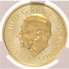 Монета 25 фунтов 2024 года Великобритания «Звери Тюдоров — Дракон Тюдора» в слабе CPRC (MS67) (реверс)