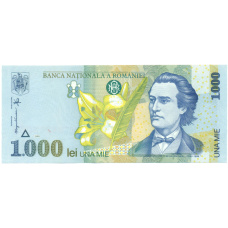 Банкнота 1000 лей 1998 года Румыния (аверс)