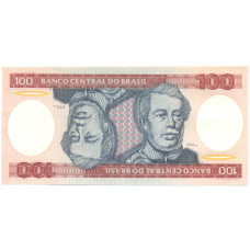 Банкнота 100 крузейро 1984 года Бразилия