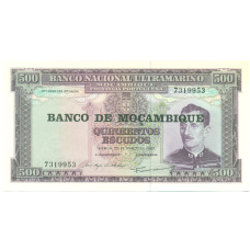 Банкнота 500 эскудо 1967 года Мозамбик