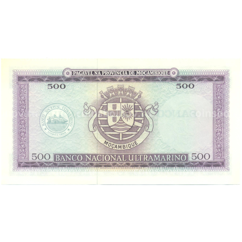 Банкнота 500 эскудо 1967 года Мозамбик (вид 2)