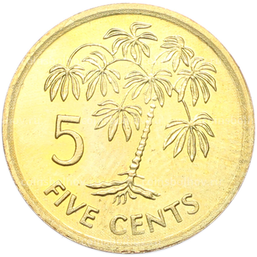 Монета 5 центов 2007 года Сейшелы