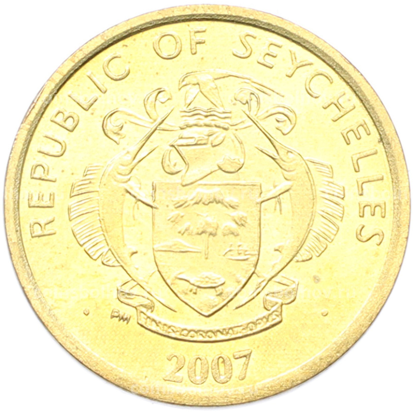 Монета 5 центов 2007 года Сейшелы (вид 2)
