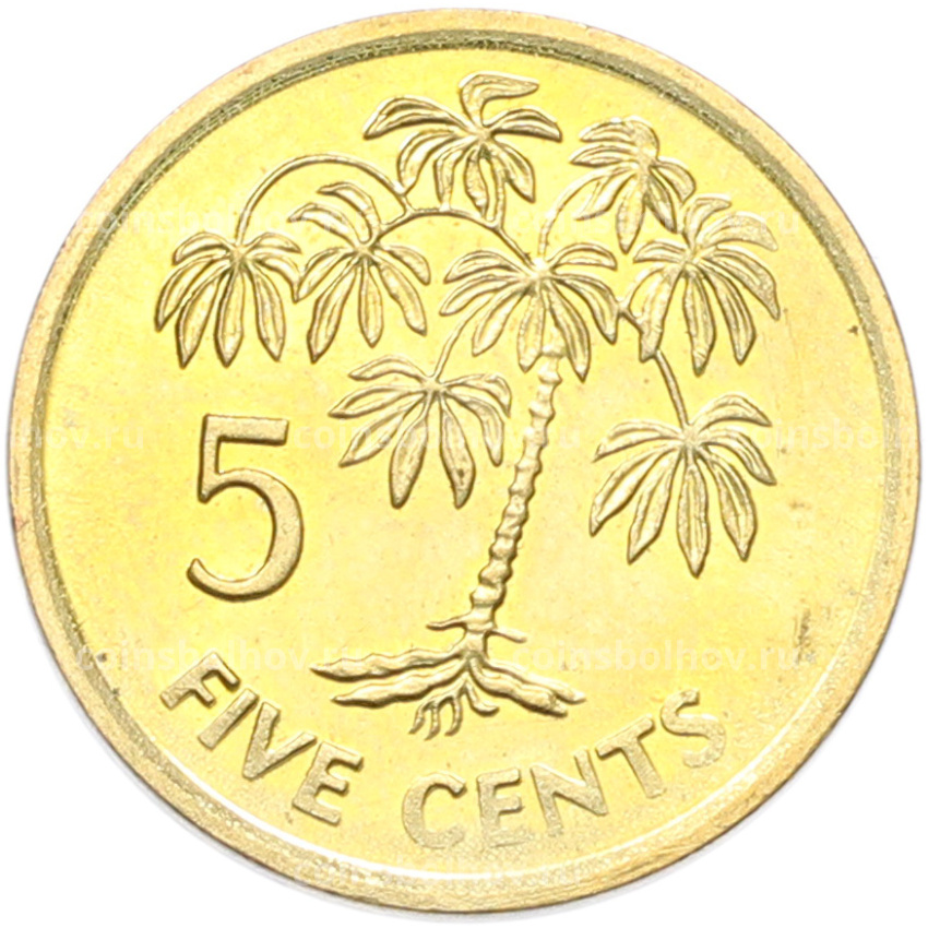 Монета 5 центов 2007 года Сейшелы