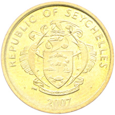 Монета 5 центов 2007 года Сейшелы (реверс)
