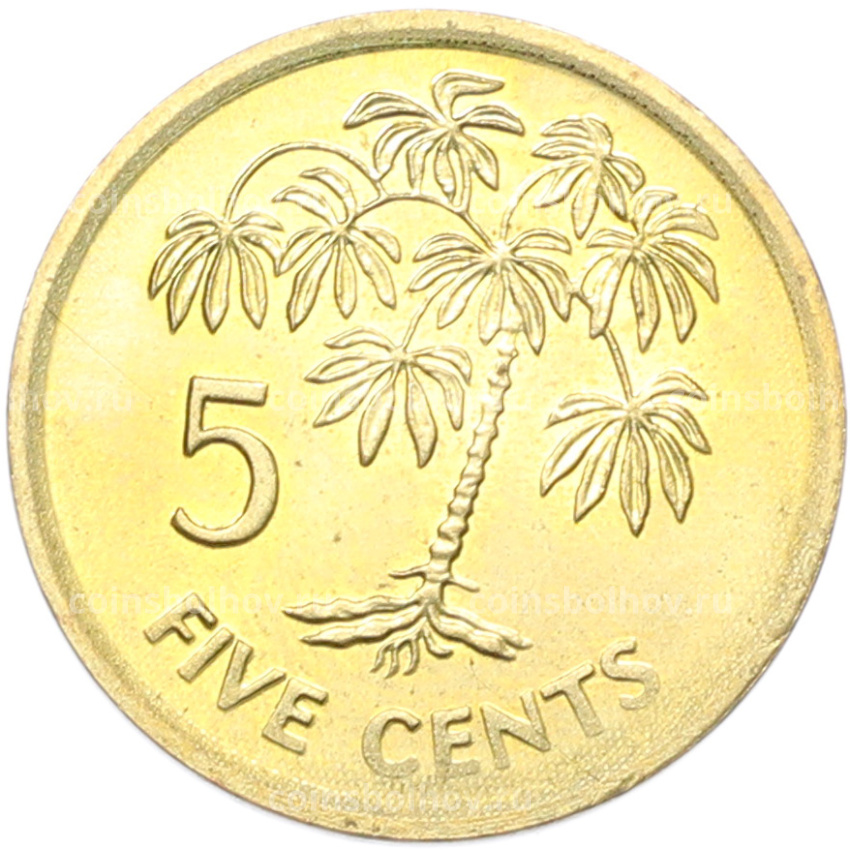 Монета 5 центов 2007 года Сейшелы