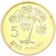 Монета 5 центов 2007 года Сейшелы (аверс)