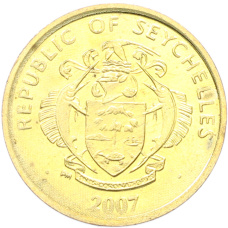 Монета 5 центов 2007 года Сейшелы (реверс)