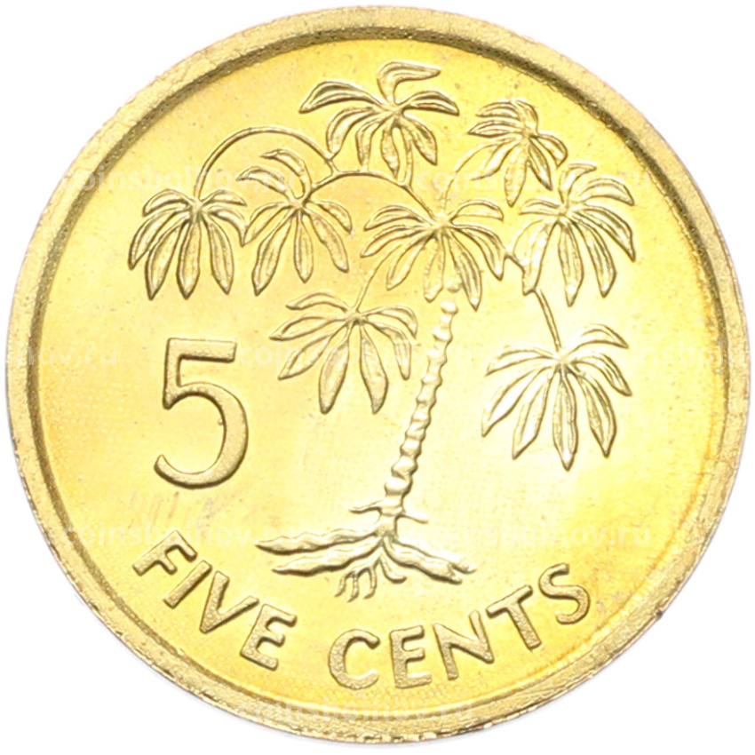 Монета 5 центов 2007 года Сейшелы